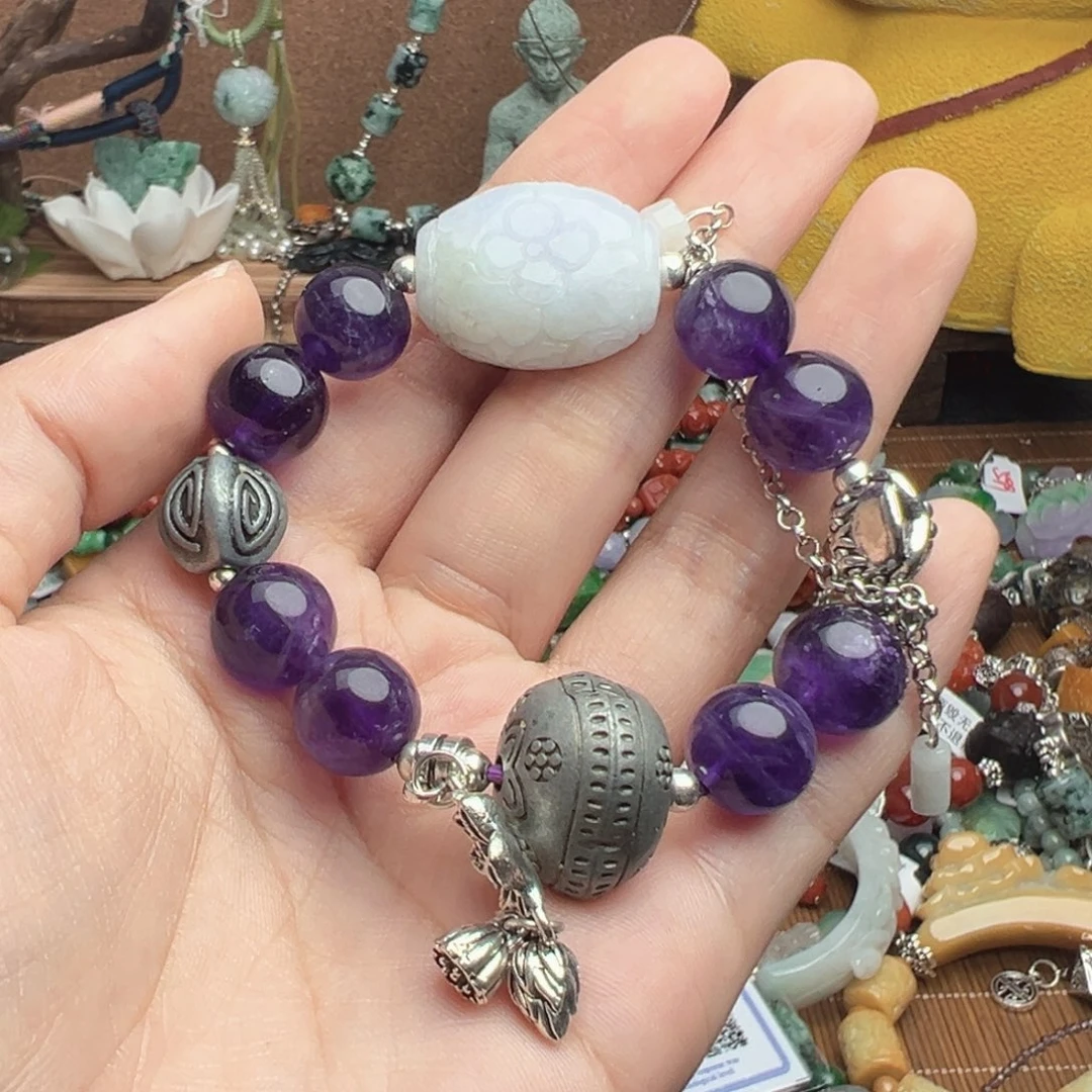 用***7翡翠未镶嵌颈饰吊坠