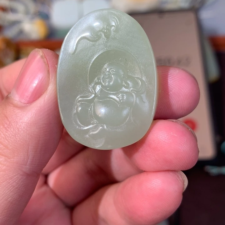 和田玉颈饰未镶嵌梅*黄