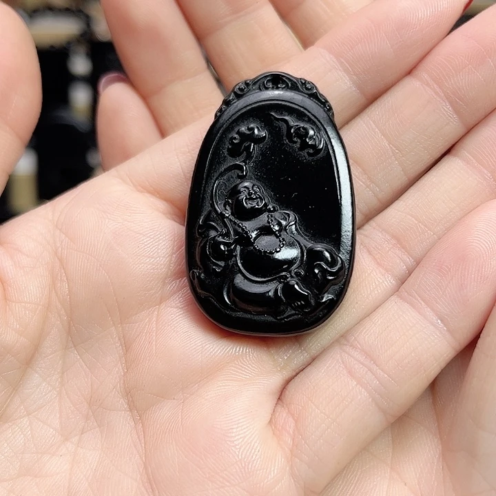 和田玉手链未镶嵌小佛公