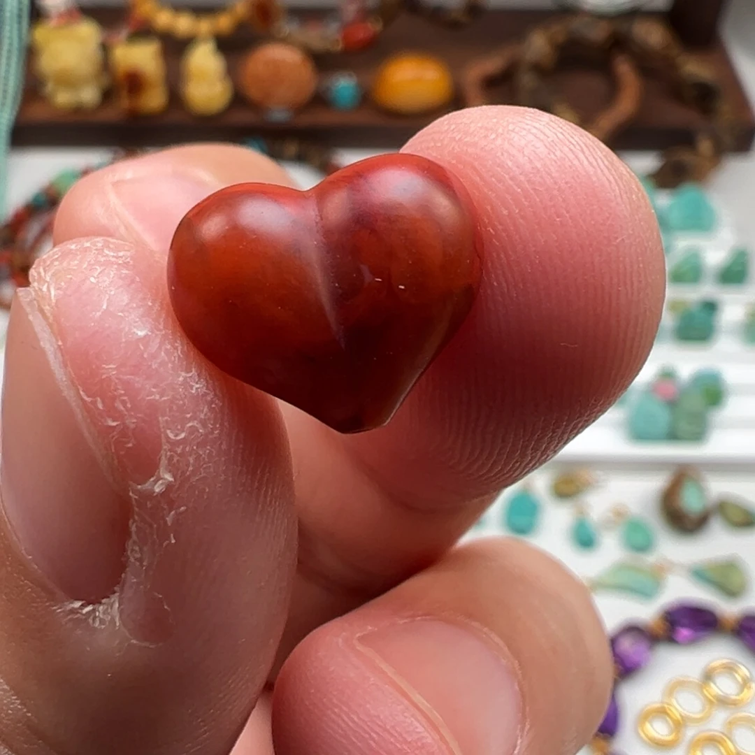 南红玛瑙未镶嵌吊坠(不含链)