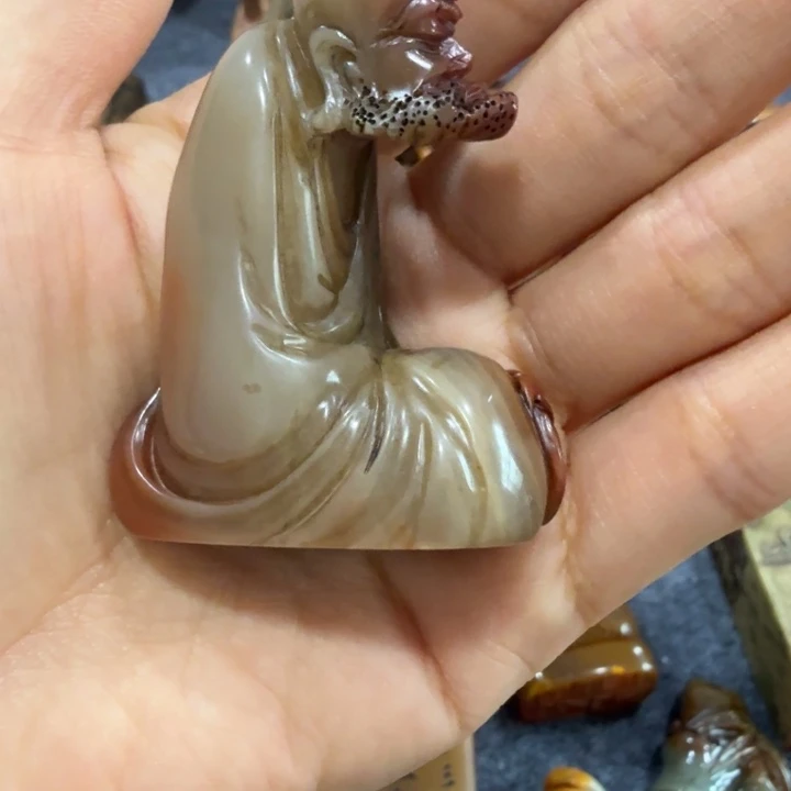 闲***鹤寿山石印石闲老师闪购