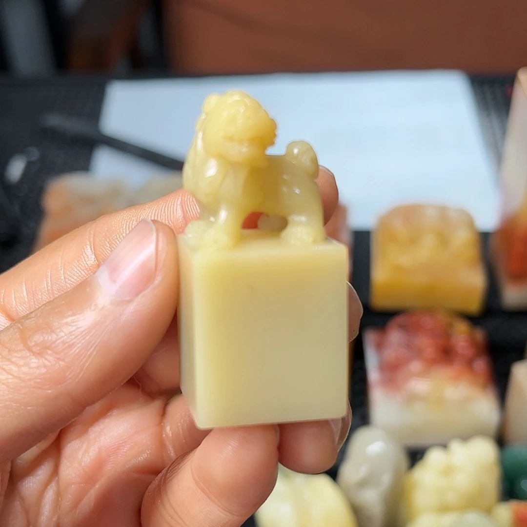 寿山石印石曉*这么大个人都有