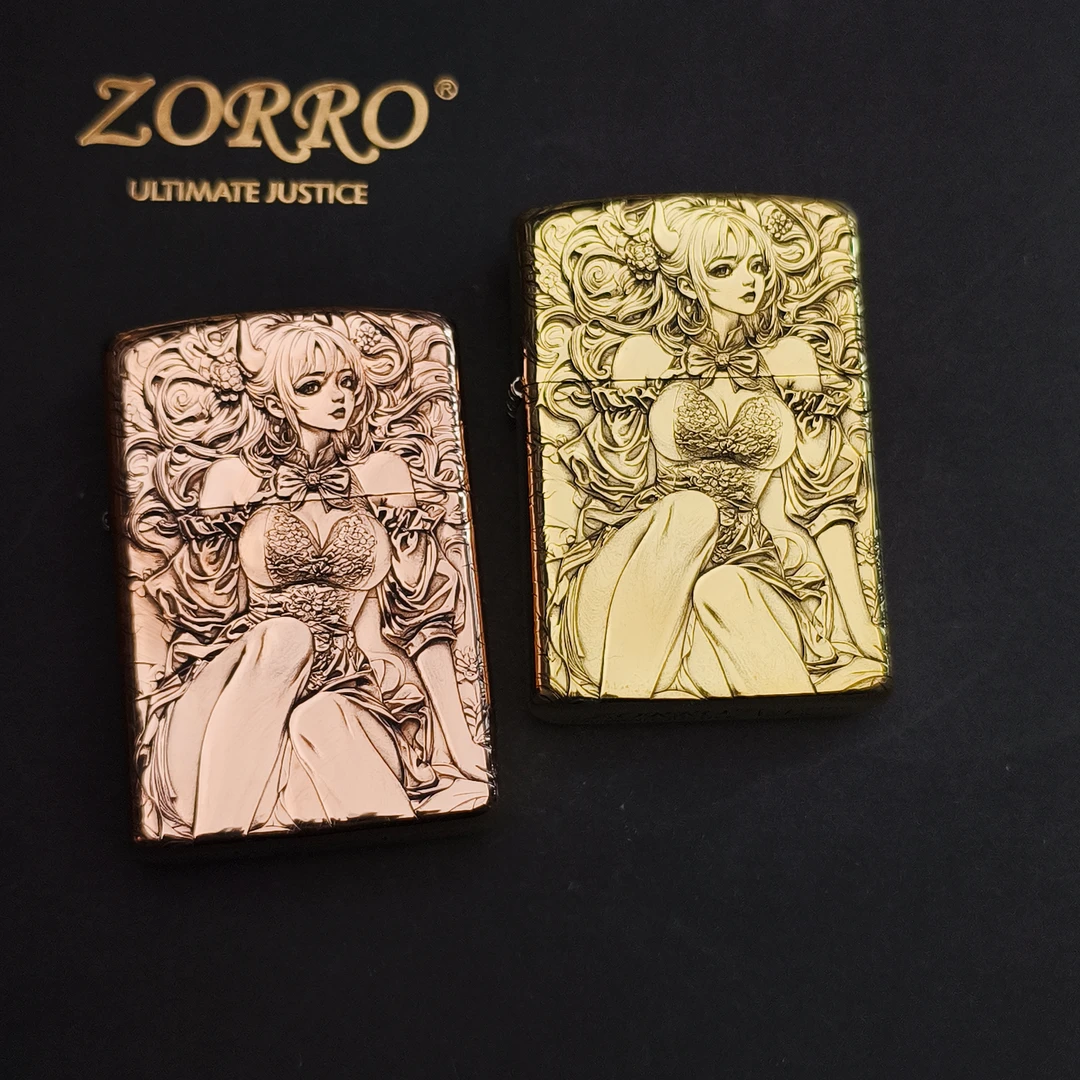 ZORRO二代魅魔浮雕盔甲防风打火机风格适合作为礼物创意打火机