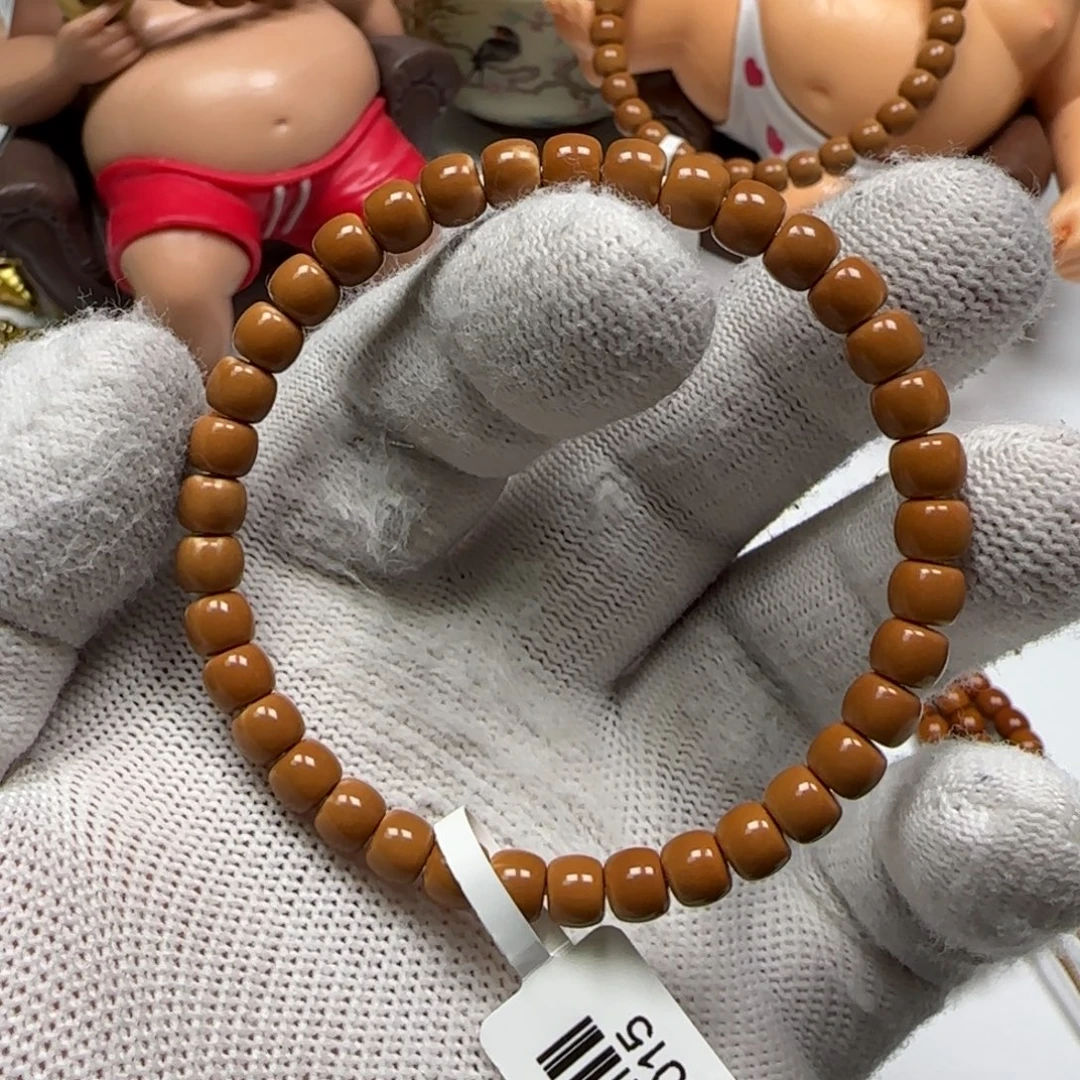 橄榄核手串/手链老挝核尖单圈6.0