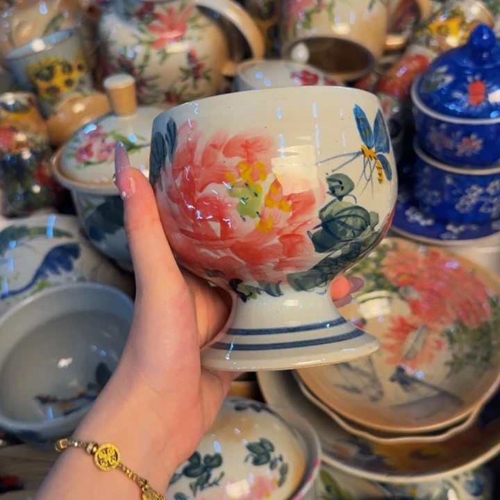 瓷片景德镇陶瓷手工手绘