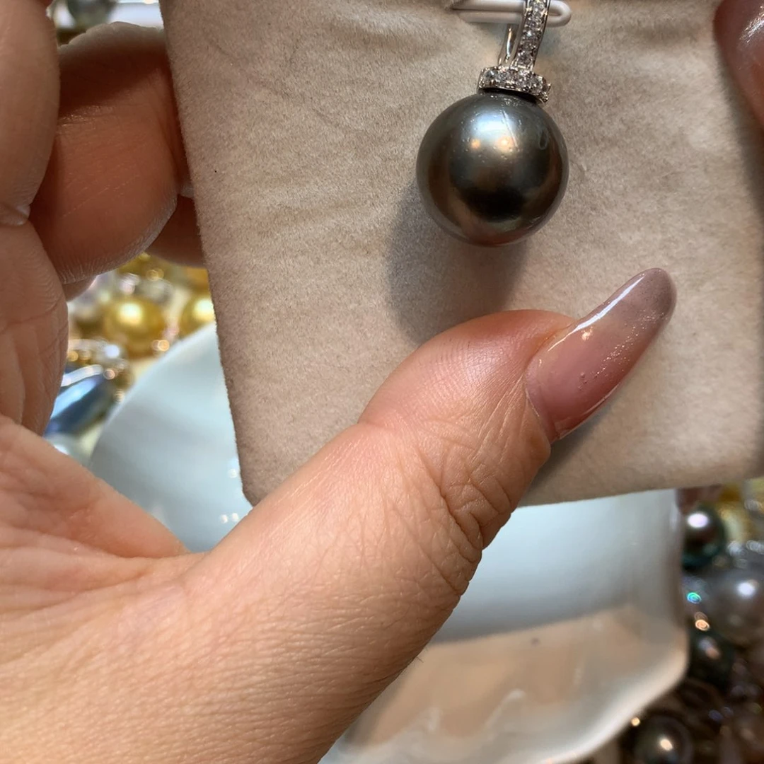 海水珍珠颈饰银S925镶嵌