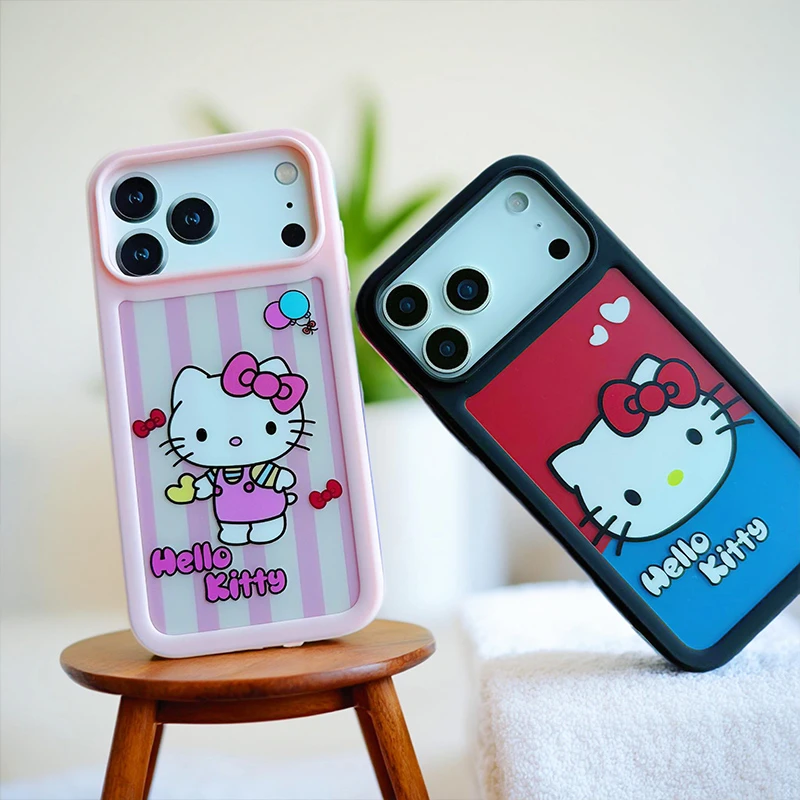 kitty磨砂卡通创意适用苹果17promax手机壳iPhone16/15/14保护套