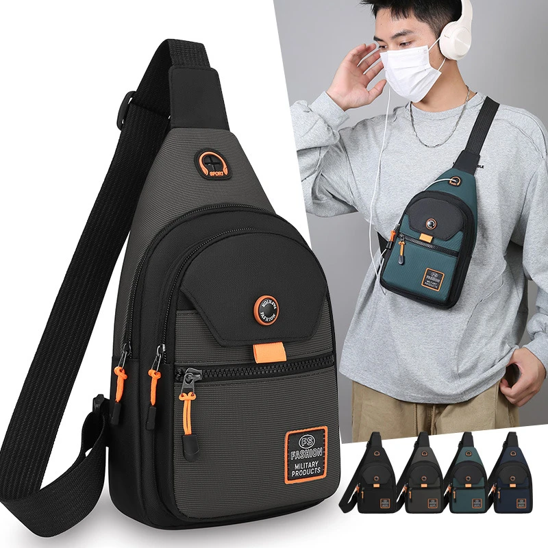 便携腰包大容量男士单肩包30-40岁2025炸街斜挎包男防泼