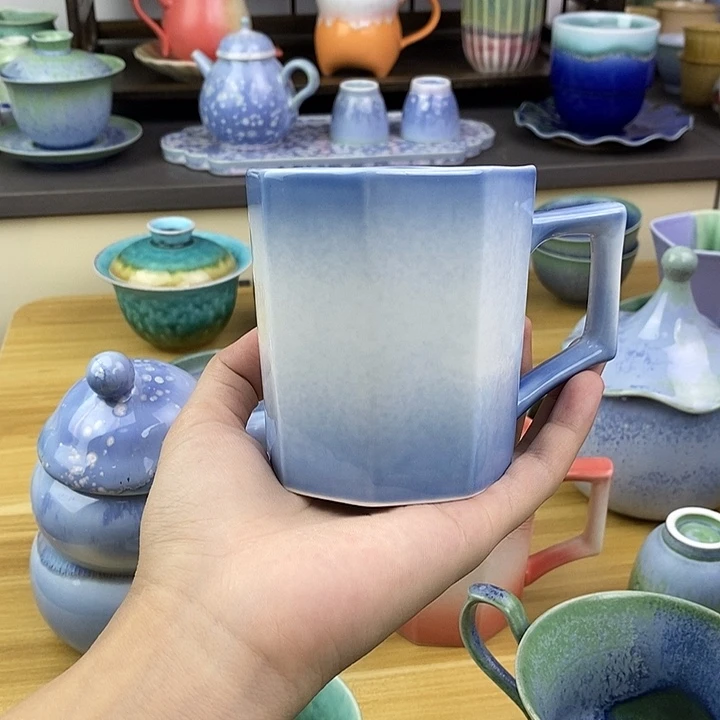 摆件景德镇高温陶瓷茶杯