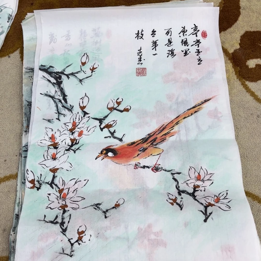 国画杨志杰四尺三开童