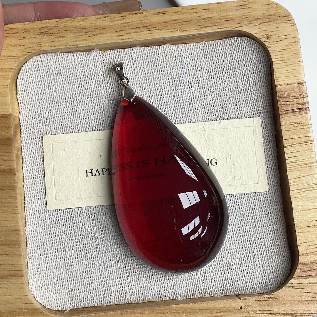 血泊吊坠水滴吊坠送扣头-005