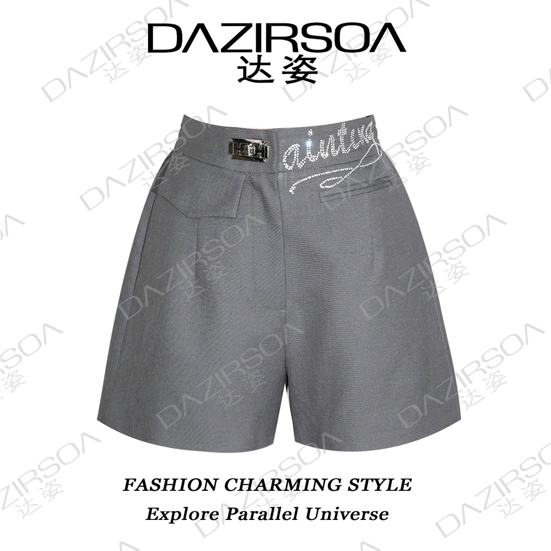 24S/S ”雷克雅未克“设计师款烫钻西装短裤 S266