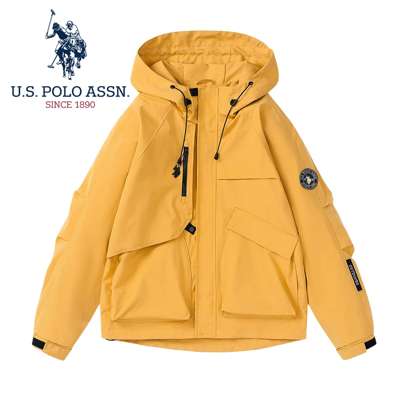 U.S. POLO ASSN美式防水防风透气纯色简约外套宽松显瘦 US54701