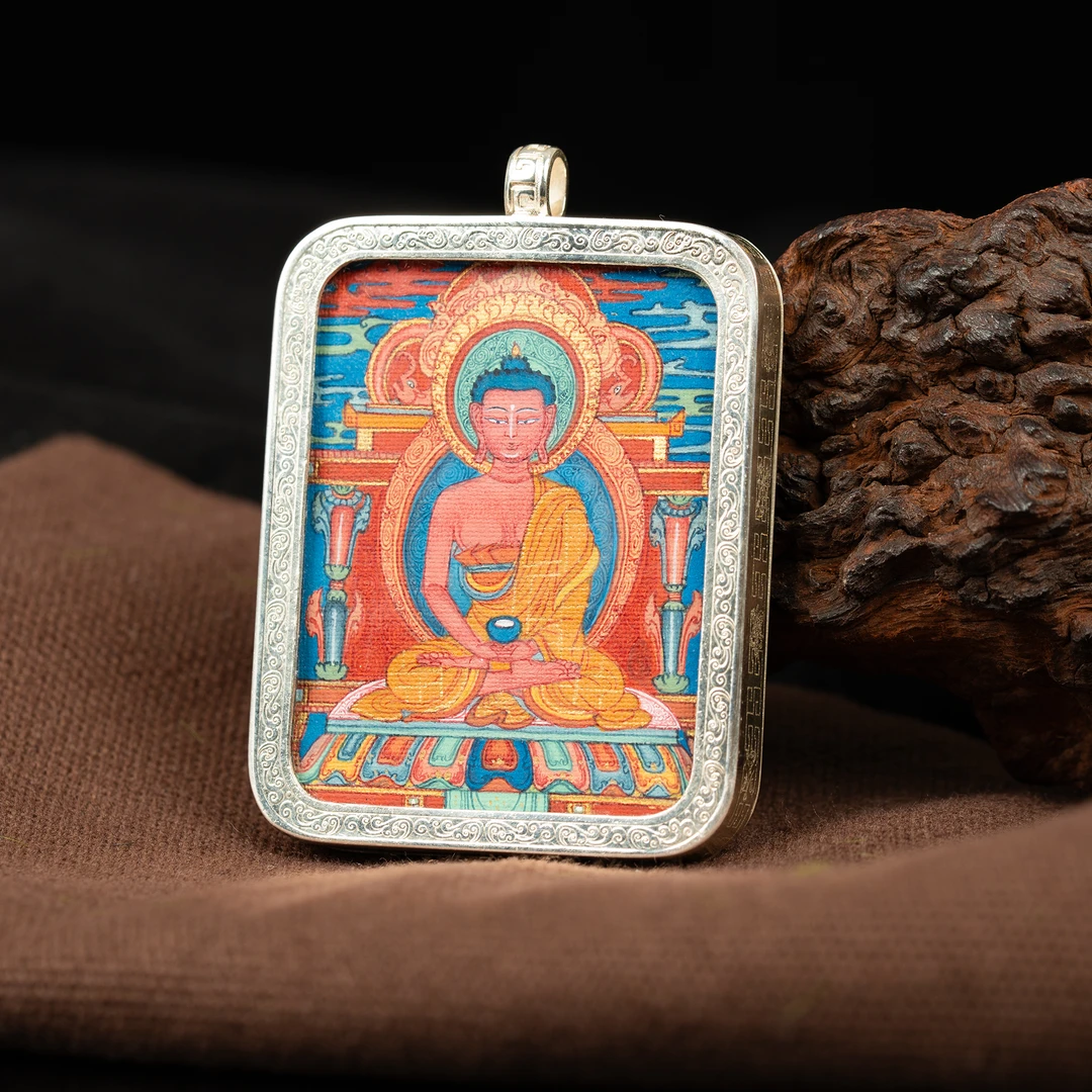 【阿弥陀佛】曲多老师画室作品藏区纯手工矿物颜料收藏级修行唐卡