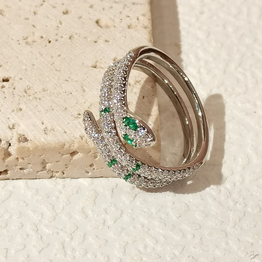 合金戒指 甜可饰品 时尚百搭蛇形戒指