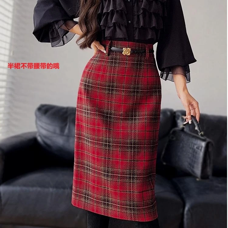 红格子半裙DA1CSK009