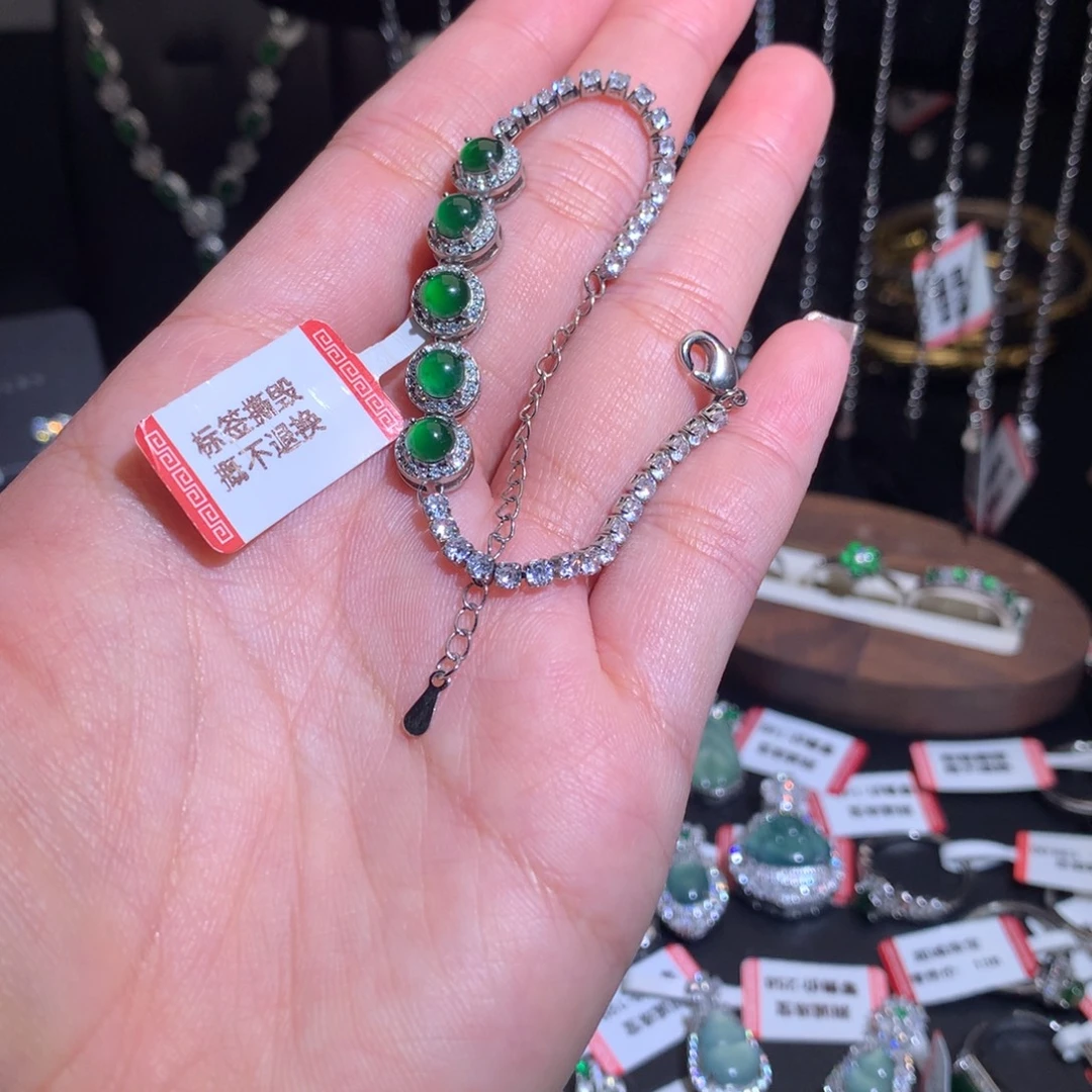 翡翠未镶嵌手链手链