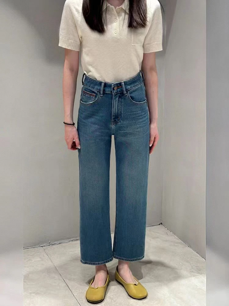 宝宝【352】代83MWMA森调系列超爆九分裤王四面弹九分直筒牛仔裤~