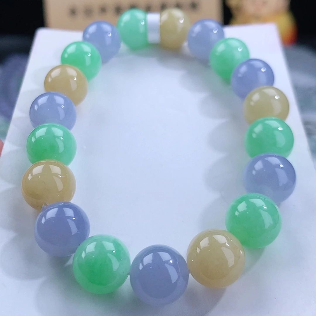 翡翠手链未镶嵌卡10mm