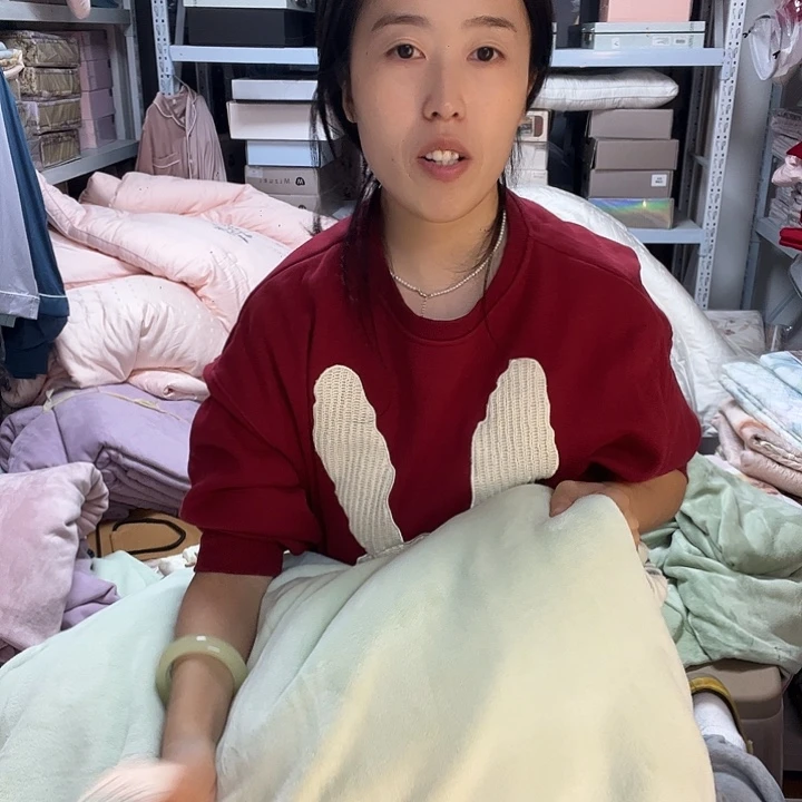 棉棉975绿色标准绒四件套