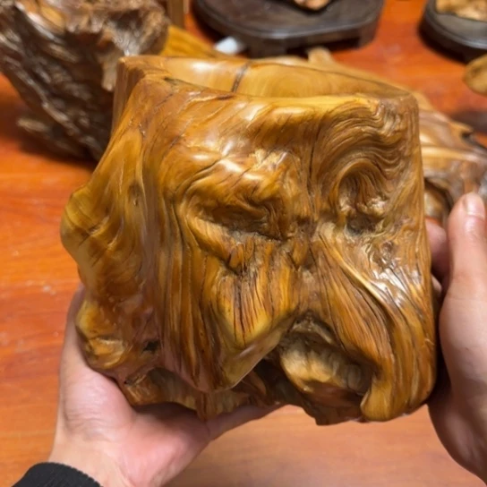 柏木（崖柏）@****哥全陈化老料笔筒