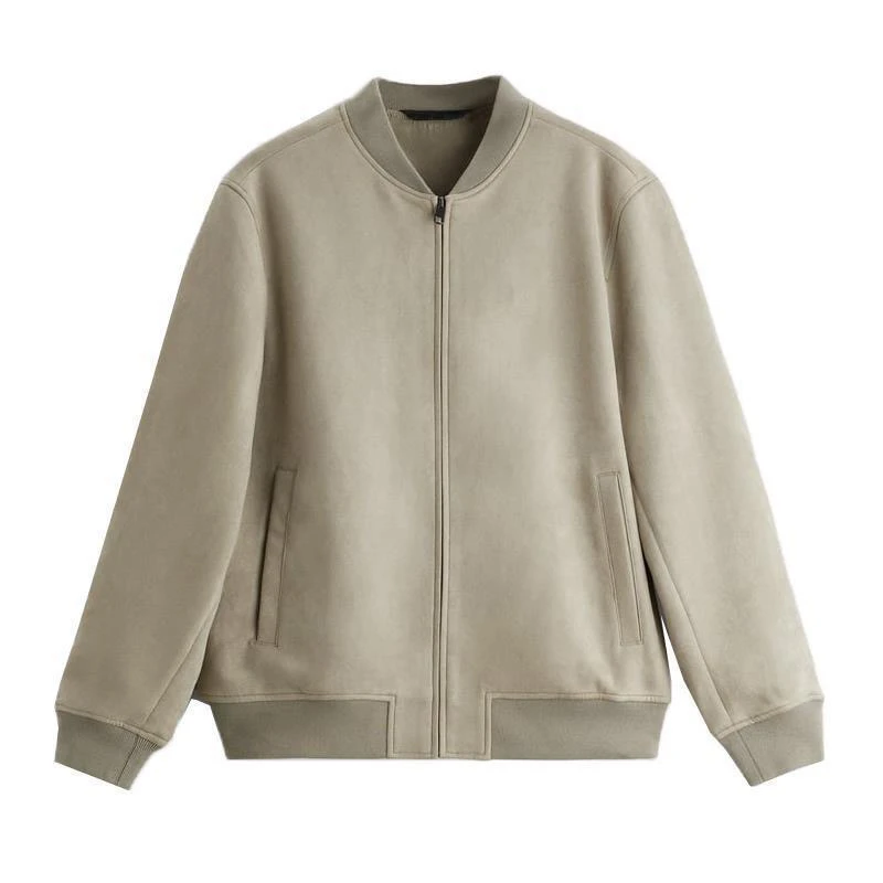 男装针织棒球夹克