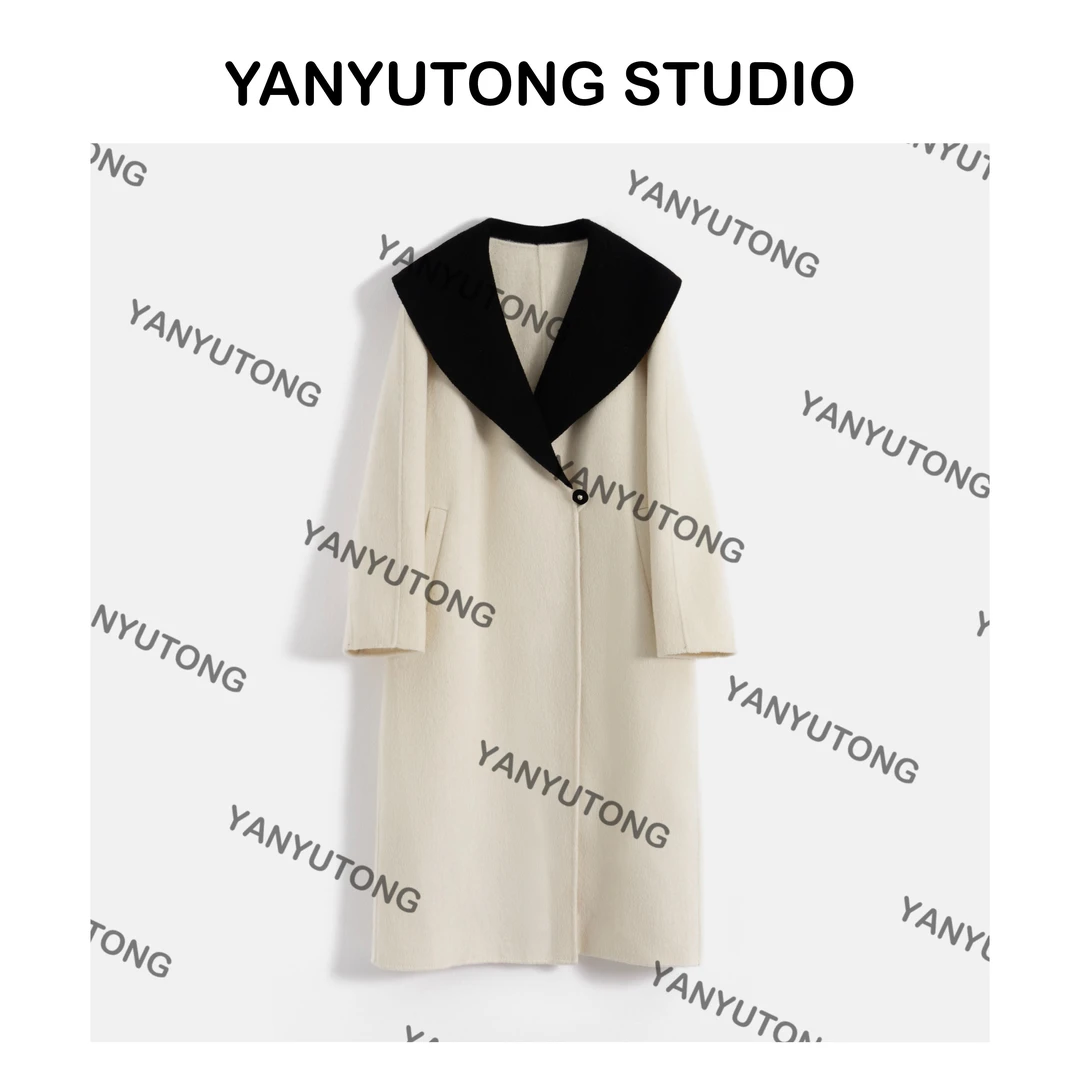 YANYUTONG 【月光宝盒】 赫本风撞色翻领大衣 TT0126