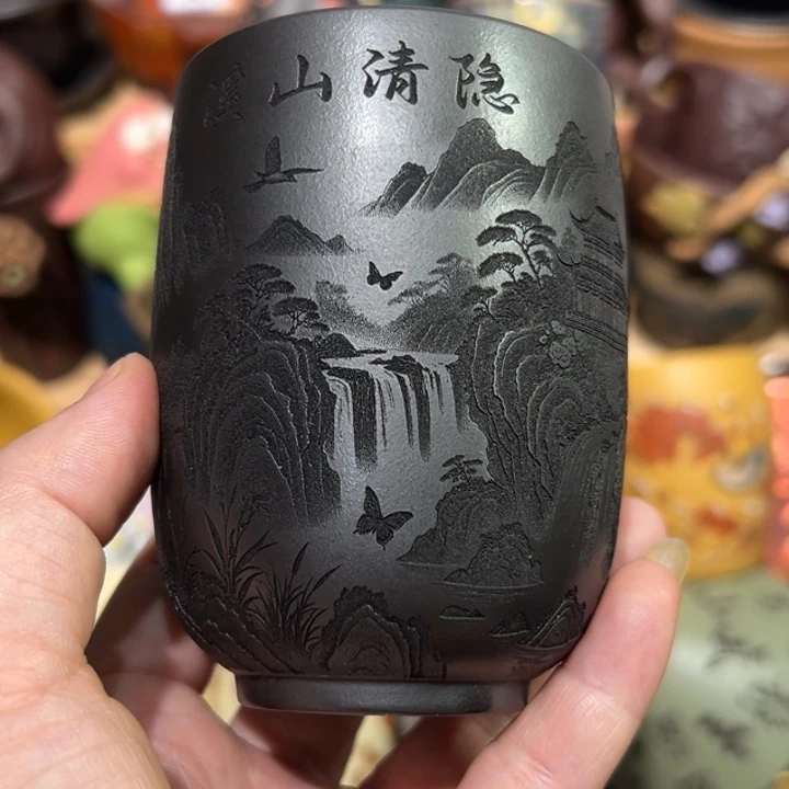 茶杯紫砂宜兴紫砂主人杯