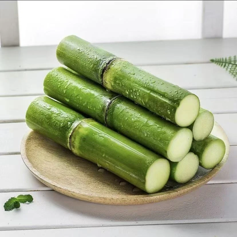 陶山青皮甘蔗新鲜现砍当季水果脆甜多汁口绿皮果蔗2斤装    甜杆