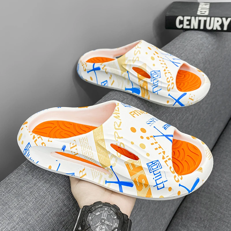 约蒂宾弗椰子拖鞋男夏季外穿防滑防臭一字拖户外运动厚底沙滩凉拖