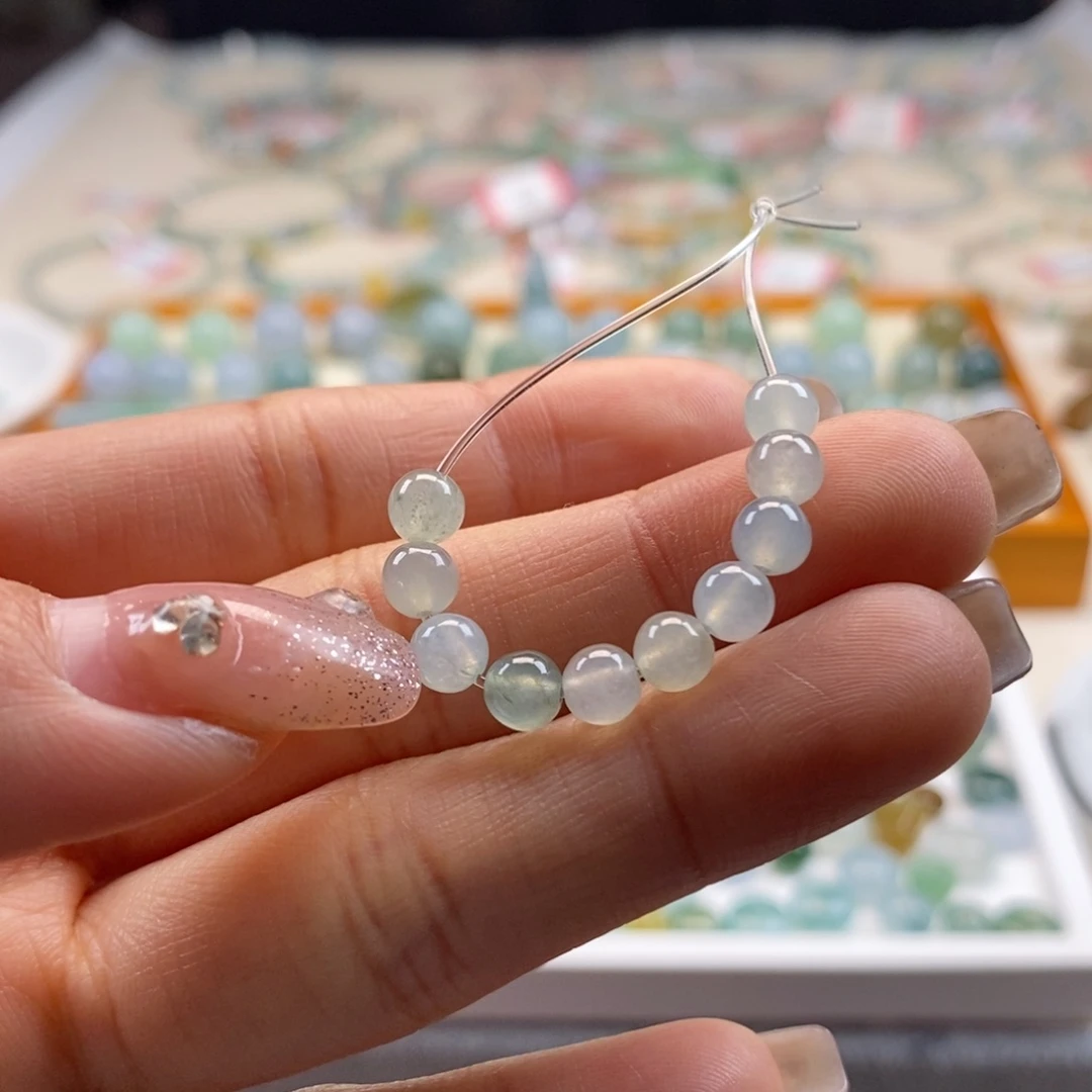 翡翠散珠天然翡翠4.8