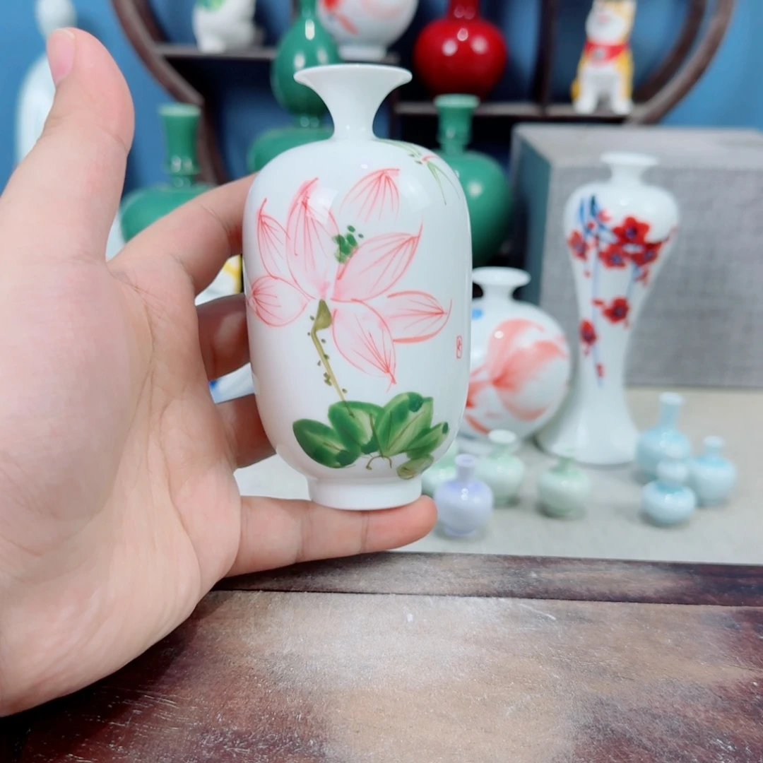 陶瓷手工小花器摆件