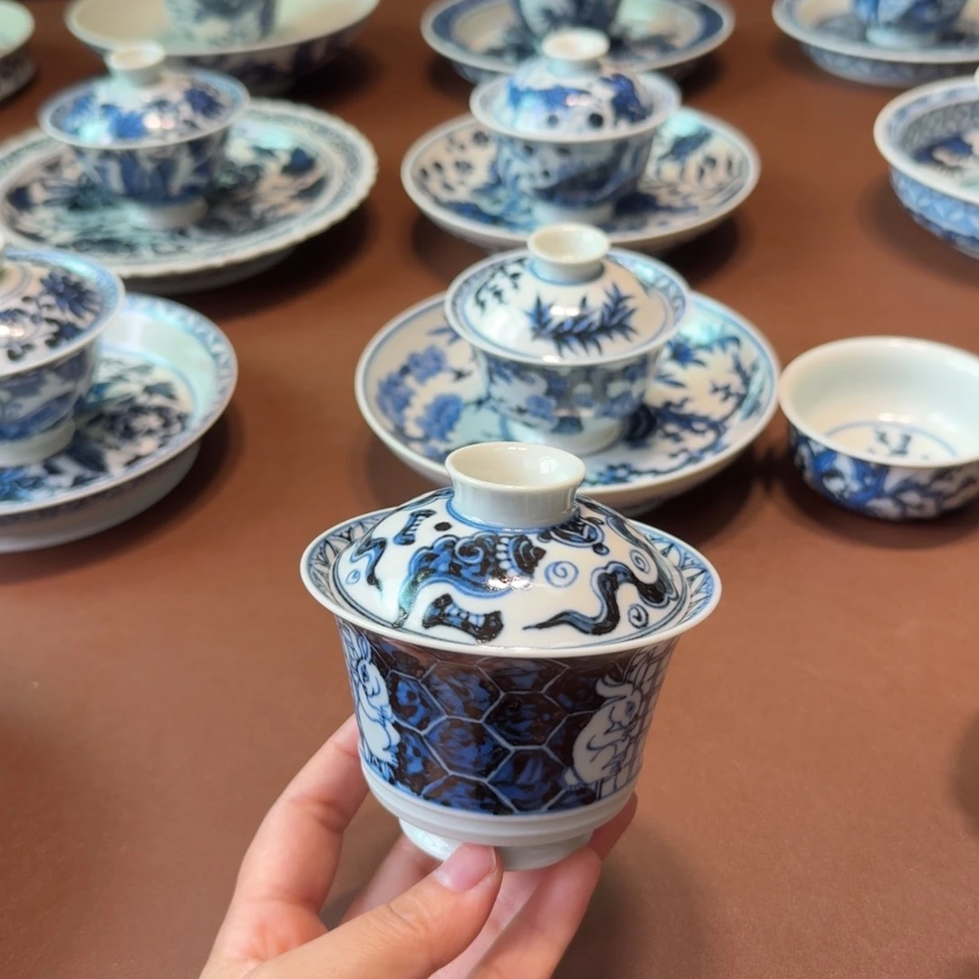 手工手绘茶具瑕疵