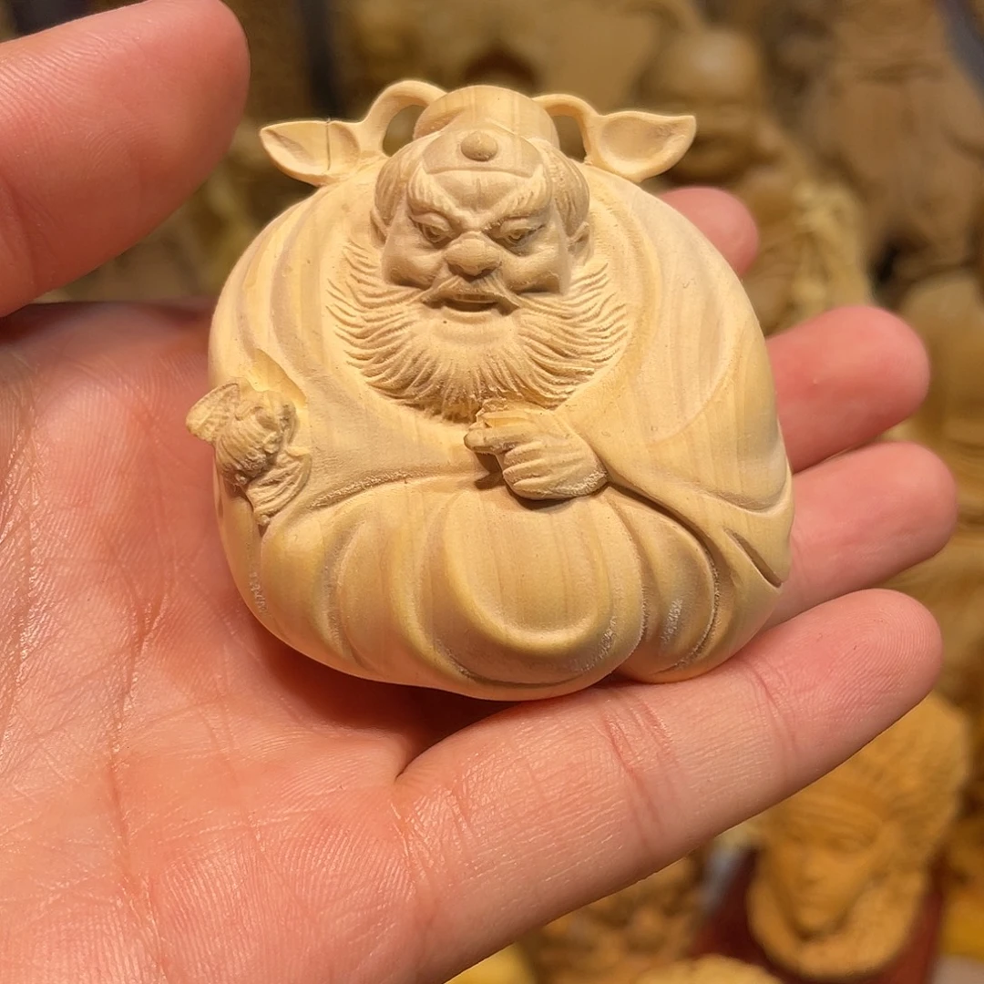 黄杨木小瑕疵钟馗