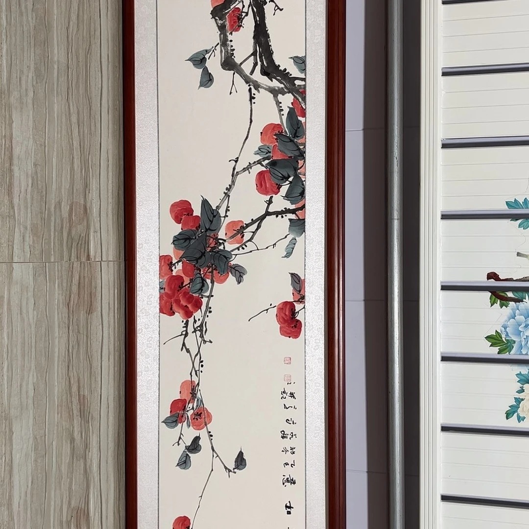 国画书画作品带框163×48