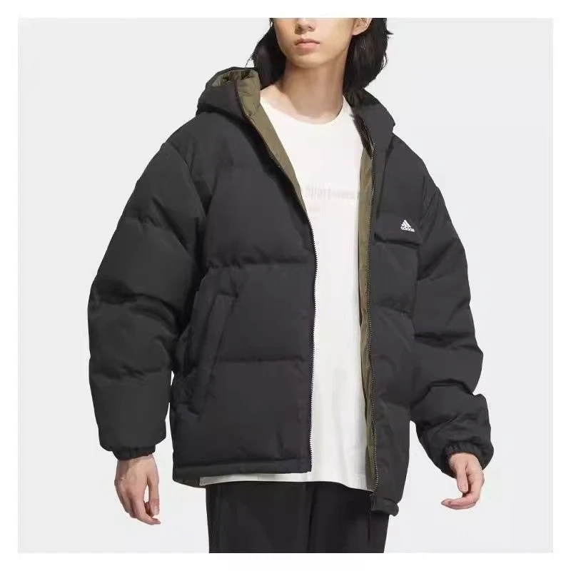 正品Adidas阿迪达斯男女双面穿运动舒适休闲防风保暖羽绒服IV7569