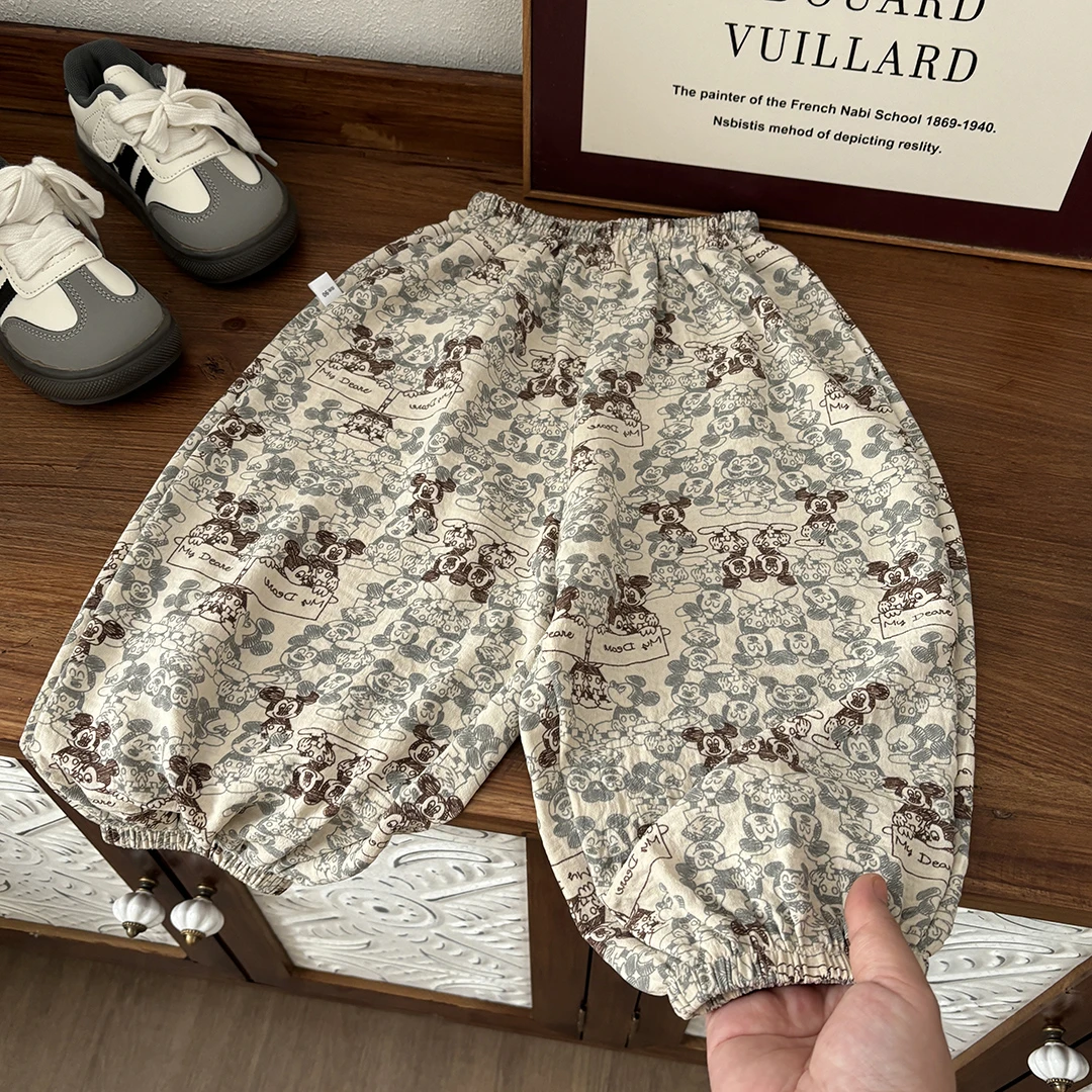 裤子宝宝洋气夏季通用灯笼裤哈伦裤ol格子裤