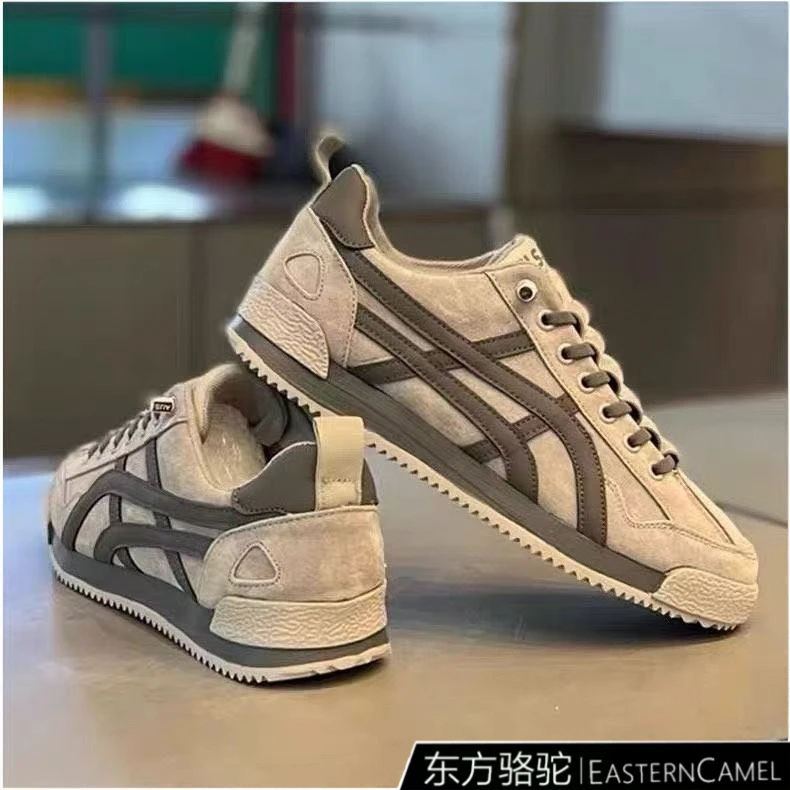 东方骆驼男鞋夏季2025新款透气百搭运动休闲鞋轻便软底小众德训鞋