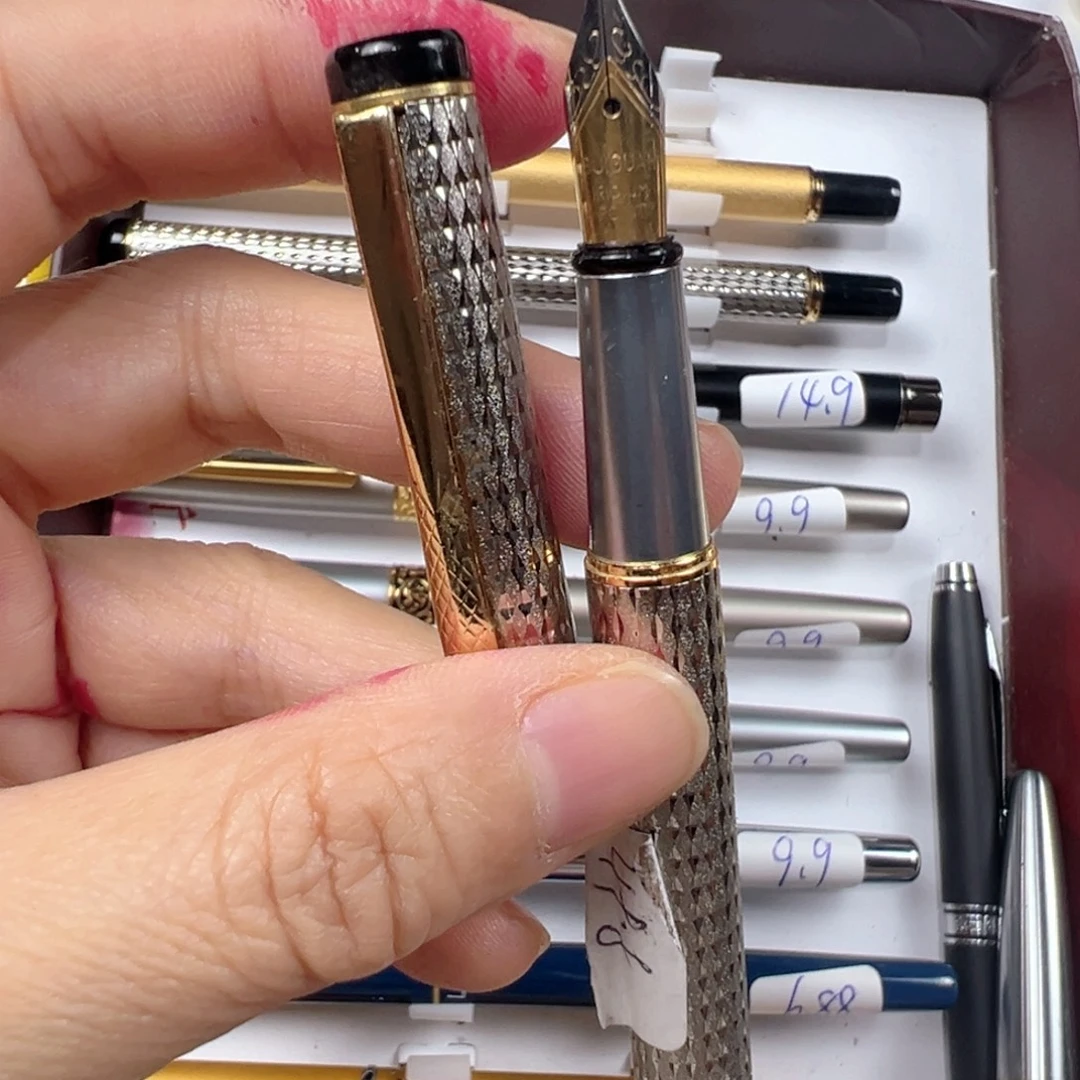 便携式贵冠20银雕礼品笔