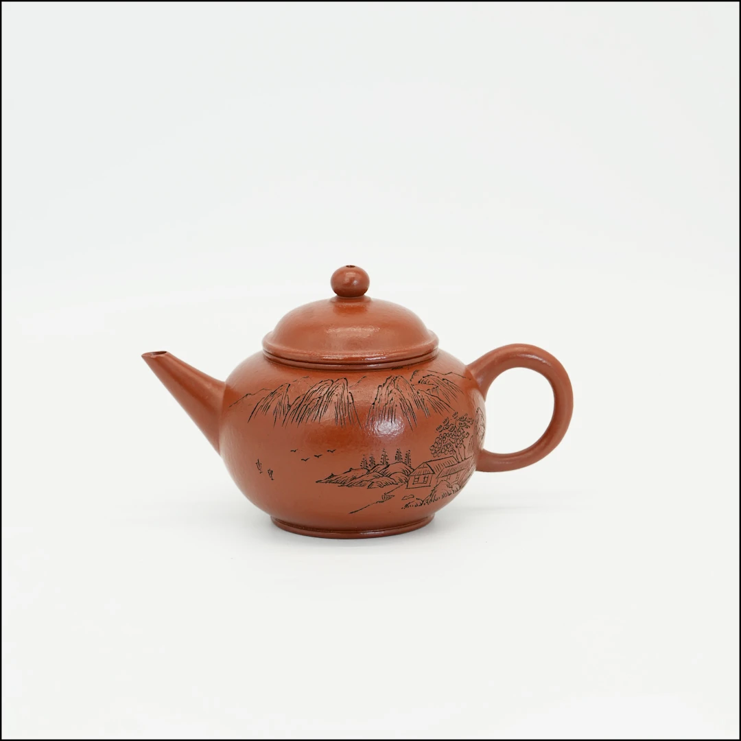 曼晞传人双研高杨瑶芬水平壶朱泥220cc