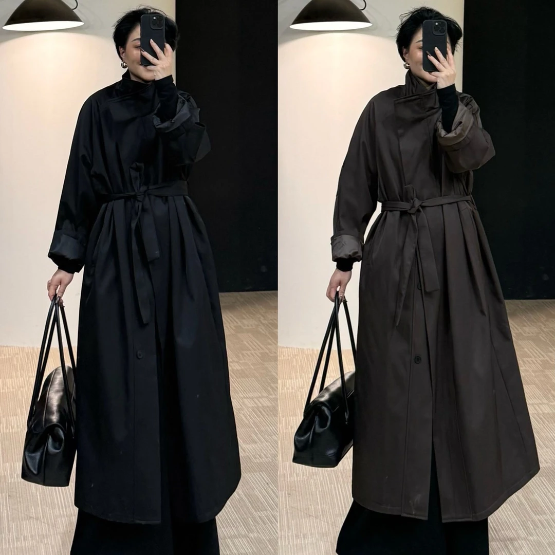 美丽怒推显瘦加棉风衣170斤以内（23627-2）