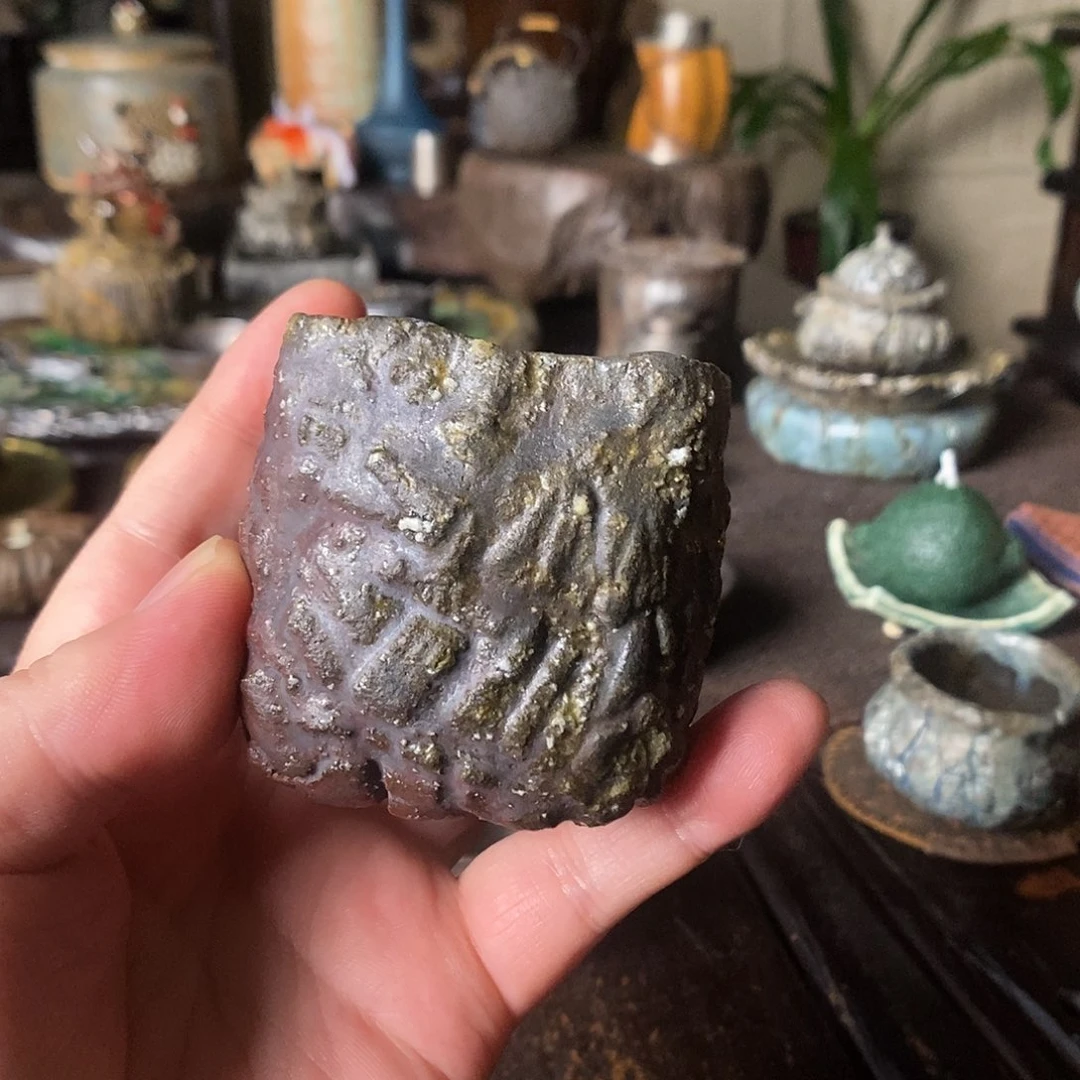 手工制作柴烧茶具