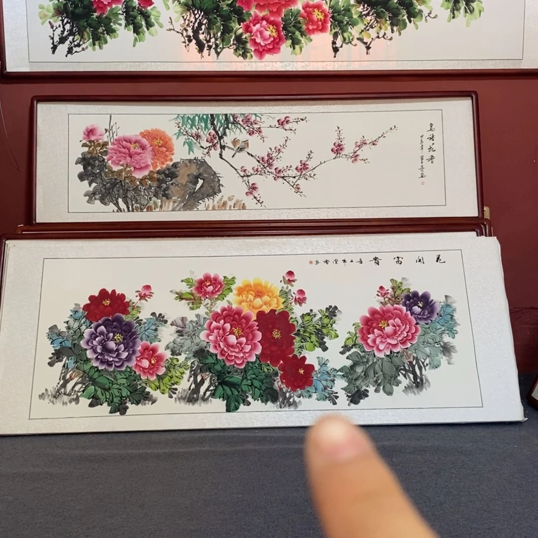 国画215*85尺寸带框包邮送到家