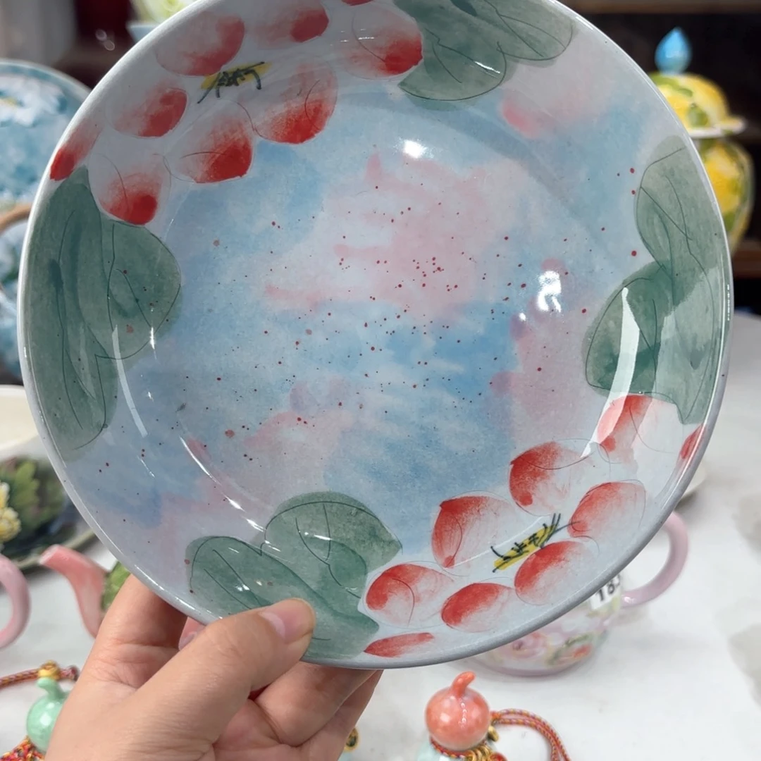 景德镇手绘高温釉下彩陶瓷茶具