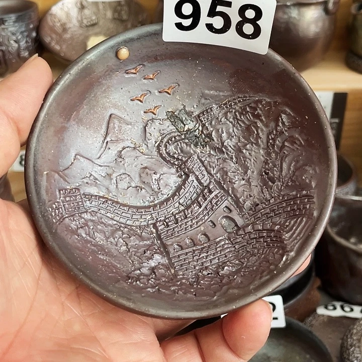 茶杯紫砂柴烧纯手工958