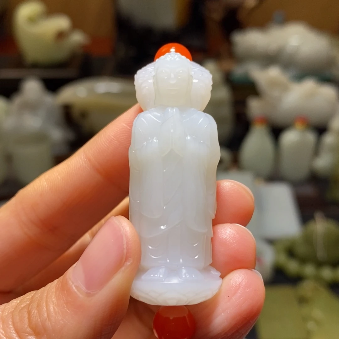 和田玉挂件未镶嵌八**俗