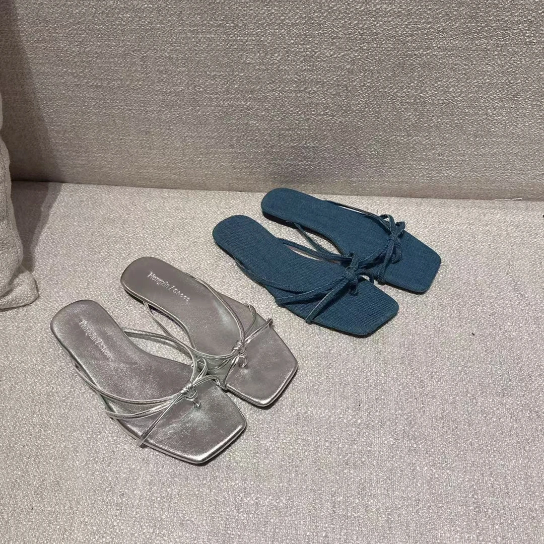 林北鼻-【蝴蝶拖】韩货-显腿瘦细带拖鞋气质百搭