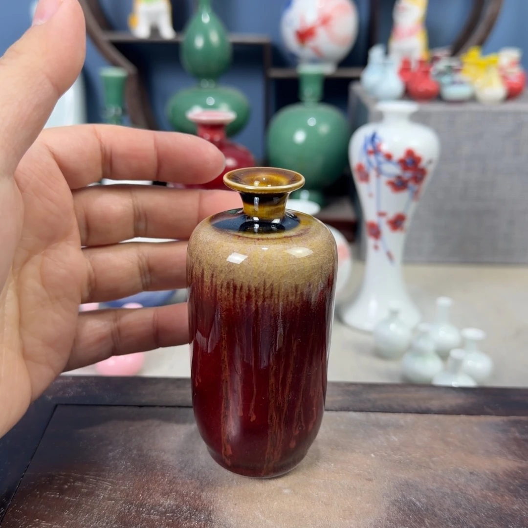 陶瓷手工小花器摆件