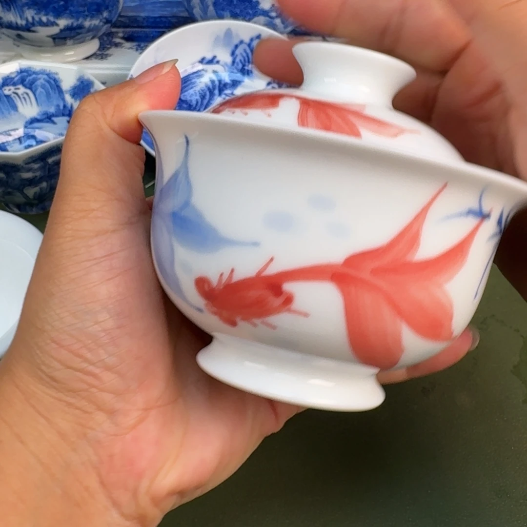 景德镇纯手绘茶具圆圆229