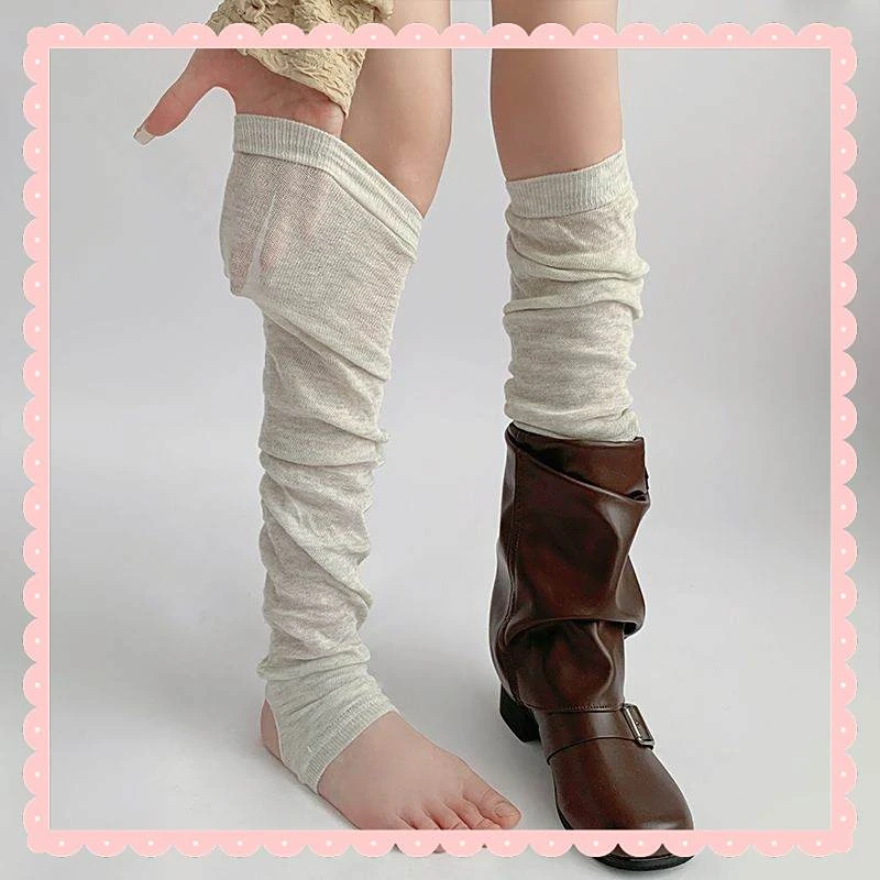 袜套堆堆袜冬季女款2025新款美少套女款秋季长筒灰色腿套芭蕾风